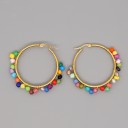 Boucles d'oreilles rondes pour femmes G273 27