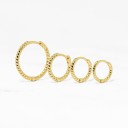 Boucles d'oreilles rondes pour femmes G324 1
