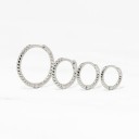 Boucles d'oreilles rondes pour femmes G324 2