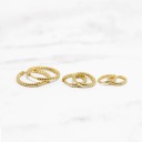 Boucles d'oreilles rondes pour femmes G324 4