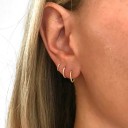 Boucles d'oreilles rondes pour femmes G324 5