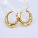 Boucles d'oreilles rondes pour femmes G457 1