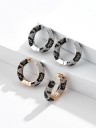 Boucles d'oreilles rondes pour femmes G458 2