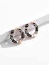 Boucles d'oreilles rondes pour femmes G458 3