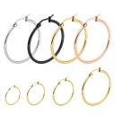 Boucles d'oreilles rondes pour femmes G473 1