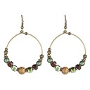 Boucles d'oreilles rondes pour femmes G566 1