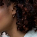 Boucles d'oreilles rondes pour femmes G579 4