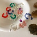 Boucles d'oreilles rondes pour femmes G644 2