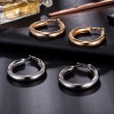 Boucles d'oreilles rondes pour femmes G672 4