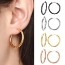 Boucles d'oreilles rondes pour femmes G796 1