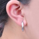 Boucles d'oreilles rondes pour femmes G835 2