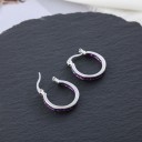 Boucles d'oreilles rondes pour femmes G835 5