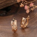 Boucles d'oreilles rondes pour femmes G999 2