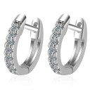 Boucles d'oreilles rondes pour femmes H721 4