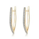Boucles d'oreilles rondes pour femmes H724 1