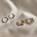 Boucles d'oreilles rondes pour femmes H729 4