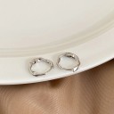 Boucles d'oreilles rondes pour femmes H860 4
