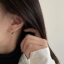 Boucles d'oreilles rondes pour femmes H860 1