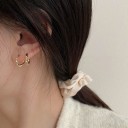 Boucles d'oreilles rondes pour femmes H860 2