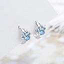 Boucles d'oreilles rondes pour femmes patte de chien 3