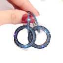 Boucles d'oreilles rondes pour femmes R126 4