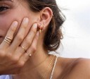 Boucles d'oreilles rondes pour femmes R23 2