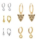 Boucles d'oreilles rondes pour femmes R31 1