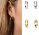 Boucles d'oreilles rondes pour femmes R42 2