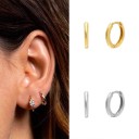 Boucles d'oreilles rondes pour femmes R55 1