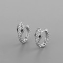 Boucles d'oreilles rondes pour femmes serpent 6