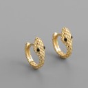 Boucles d'oreilles rondes pour femmes serpent 5