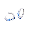 Boucles d'oreilles rondes stylées en argent 925 Bijoux fins pour femmes pour des fêtes, des mariages et un usage quotidien Boucles d'oreilles originales 3