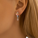 Boucles d'oreilles saisonnières d'automne en argent 925 pour femmes feuilles d'érable éclat d'automne boucles d'oreilles délicates pour un usage 2