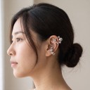 Boucles d'oreilles sans perçage 2 pcs Manchons à oreilles en boules 14 et 16 mm Acier inoxydable 316L Ear cuff pour cartilage pour femmes 5