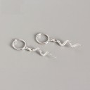 Boucles d'oreilles serpent pour femmes 2