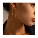 Boucles d'oreilles sphériques 3,8 x 2,82 cm Acier inoxydable Nœud Bijoux de mode délicats pour femmes Accessoire élégant pour tous les jours 2
