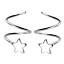 Boucles d'oreilles torsadées étoiles pour femmes 5