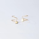 Boucles d'oreilles torsadées étoiles pour femmes 3