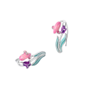 Boucles d'oreilles tulipe en argent 925 pour femmes Bijoux tendance Cadeaux boucles d'oreilles délicates symbolisant l'amour, la gloire, la beauté 3