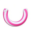 Bouée gonflable en forme de U rayée 75 x 15 cm en PVC flotteur pour piscine et baignade support sur l'eau pour un repos confortable à la surface 8