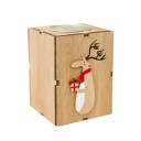 Bougeoir de Noël en bois 4