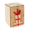 Bougeoir de Noël en bois 5