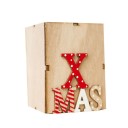 Bougeoir de Noël en bois 6