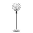 Bougeoir en cristal avec décoration en boule 27 × 8 cm support en métal avec pierres en cristal bougeoir brillant pour décoration de table 1