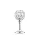 Bougeoir en cristal support décoratif pour bougie 17 × 8 cm métal et pierres en cristal brillant décoration de table pour mariage 2