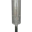 Bougeoirs en acrylique ensemble 35 / 40 / 45 cm Aspect cristal bougeoirs décoratifs sur pied Bougeoirs transparents pour décorations de table de mariage 2