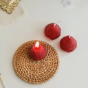 Bougies parfumées décoratives fraise 4 pcs 4
