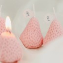 Bougies parfumées décoratives fraise 4 pcs 5