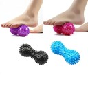 Boule de massage double avec picots pour la stimulation des pieds, du dos et des points musculaires, dimensions 15 x 7,5 x 7,5 cm, différentes couleurs 3
