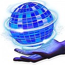 Boule volante télécommandée pour enfants à l'intérieur et à l'extérieur Jouet boomerang avec télécommande Boule UFO rotative à 360° 9,5 cm 2